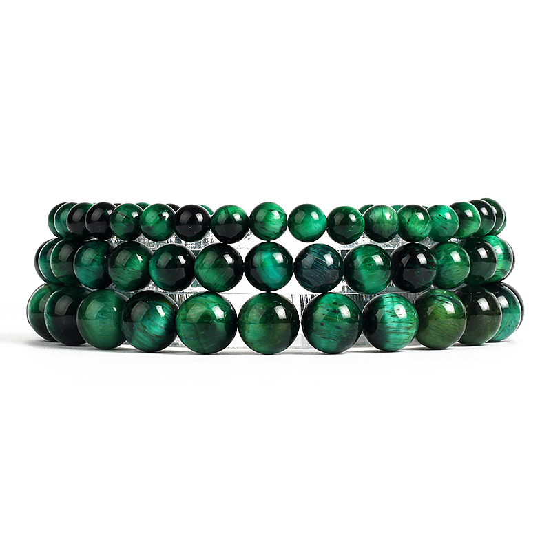 Coordinates Bracelet - Relâmpago verde real tigre olho pulseira