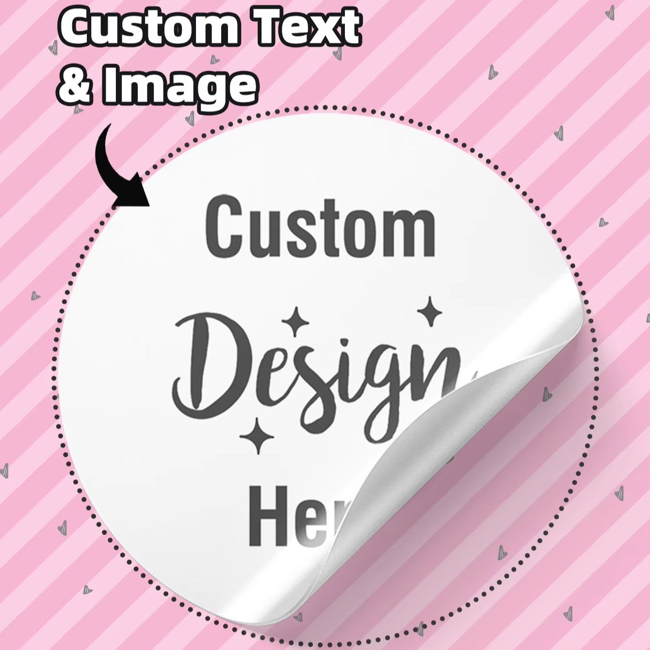 Personalised Candle Label - Adesivos Redondos Personalizados à Prova d'Água