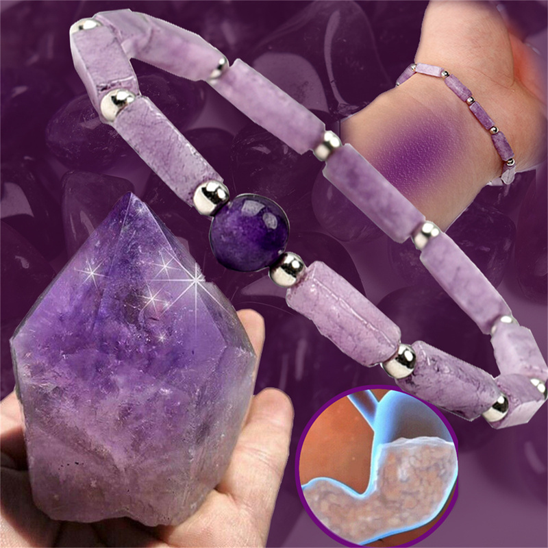 Coordinates Bracelet - 1 pçs ametista corpo-purificar pulseira de