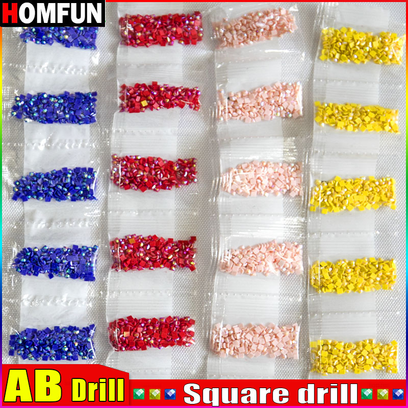 Photo Mosaic Print - Homfun ab broca quadrada diy pintura