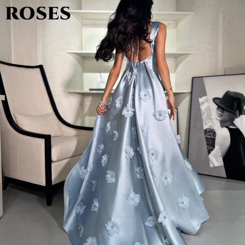 Rosas céu azul 3d flores vesti - Custom Night Sky avaliação e preço