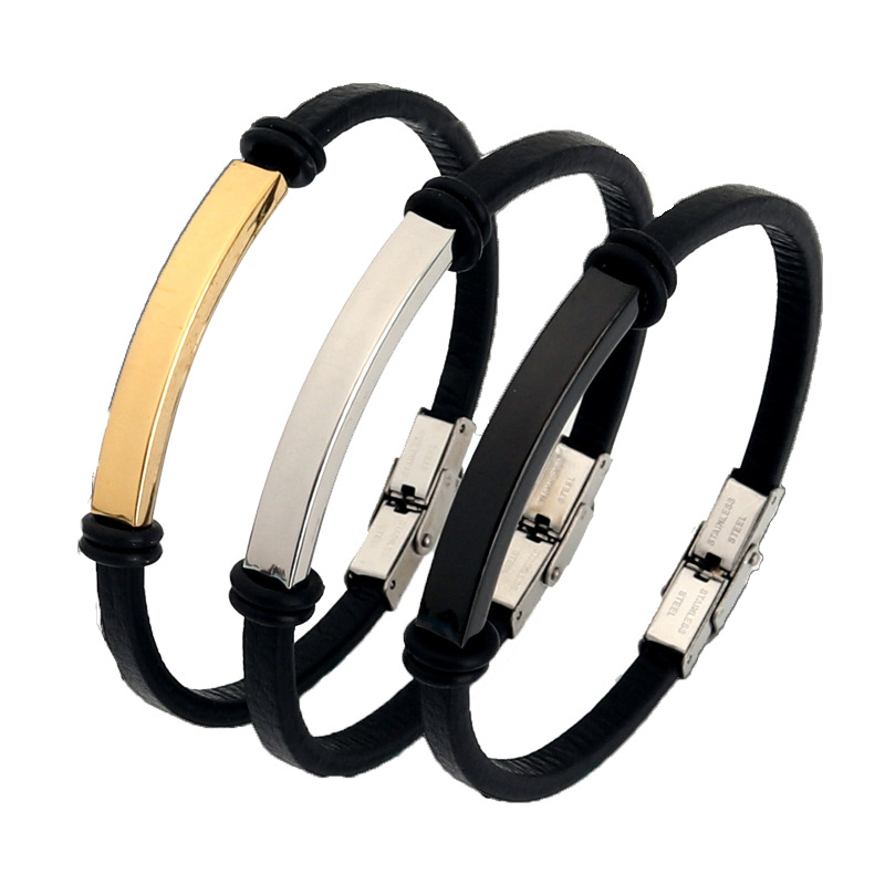 Punk fino texto personalizado  - Coordinates Bracelet avaliação e preço