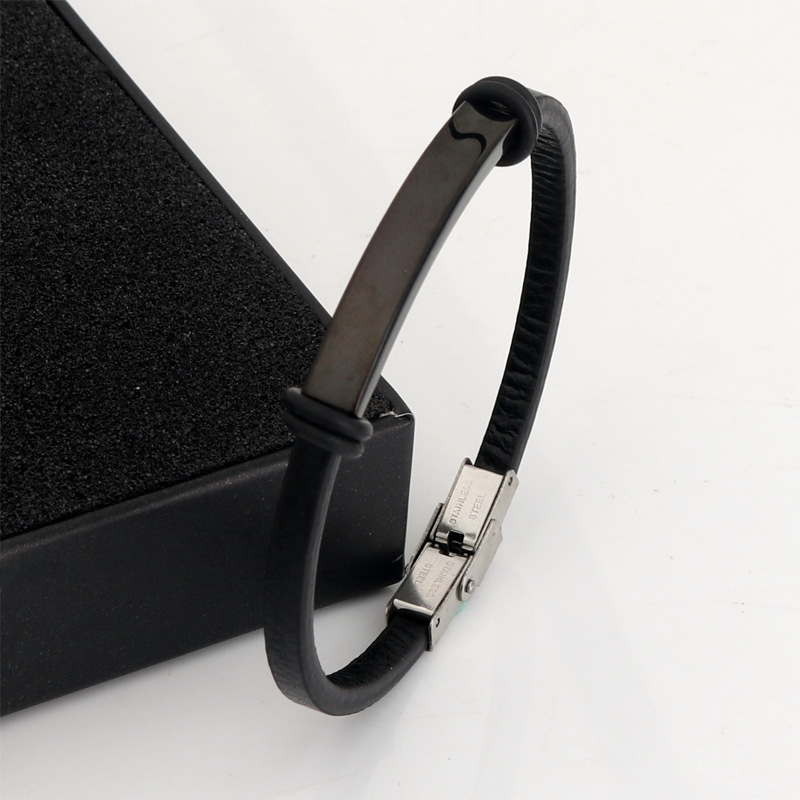 Punk fino texto personalizado  - Coordinates Bracelet avaliação e preço