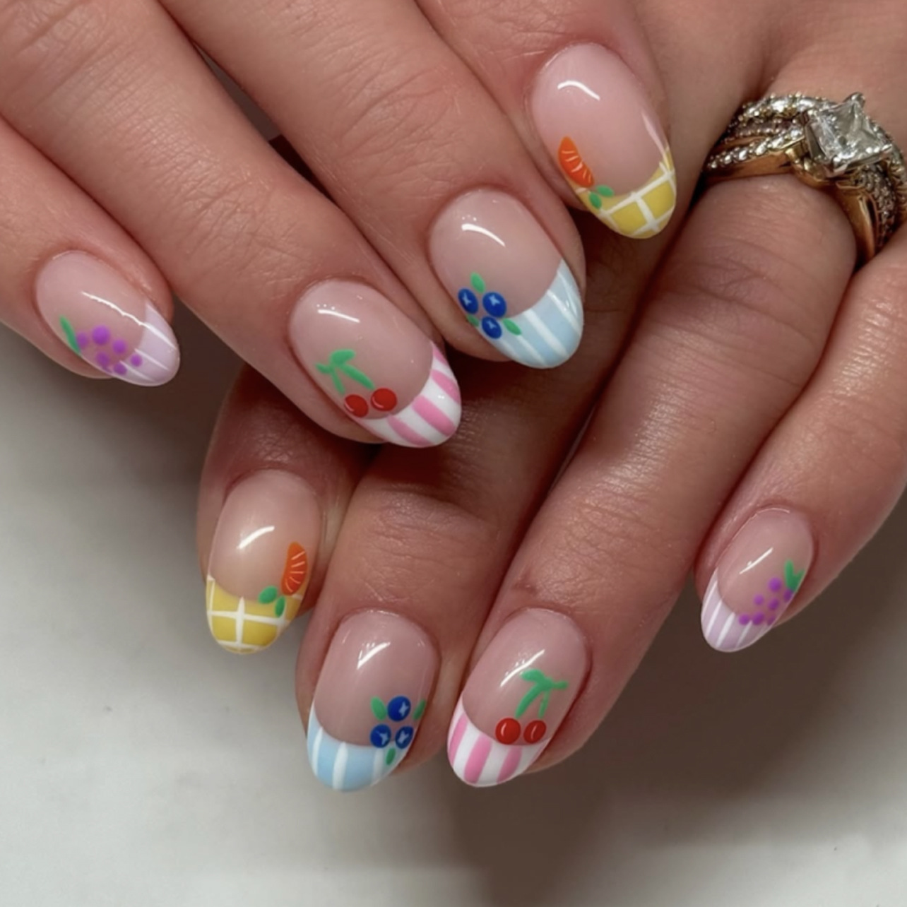 24 pçs simples amêndoa unhas d - Pressed Flower Art avaliação e preço