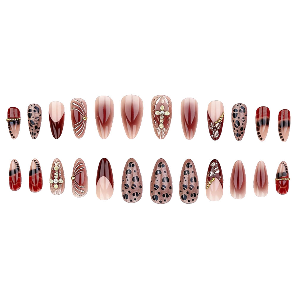 Unhas postiças médias para mul - Pressed Flower Art avaliação e preço