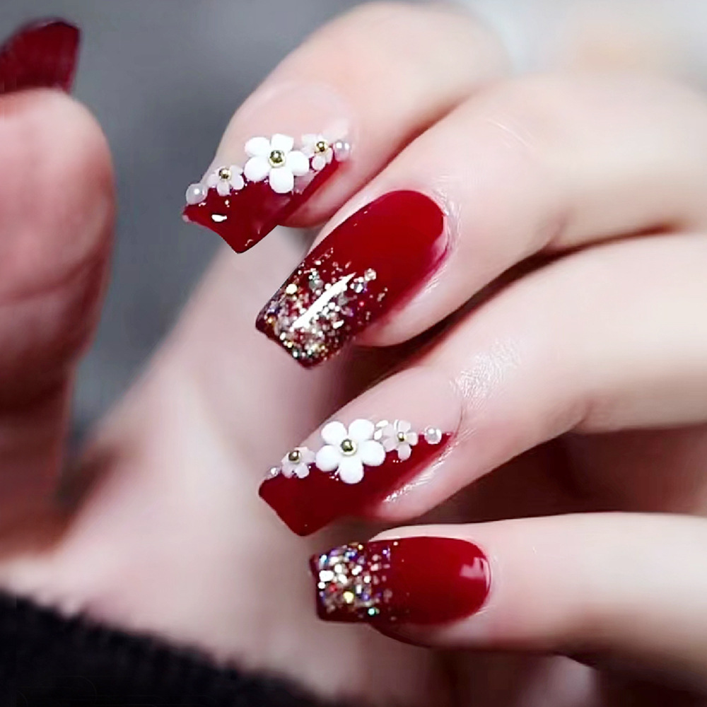 24 pçs vermelho brilhante impr - Pressed Flower Art avaliação e preço