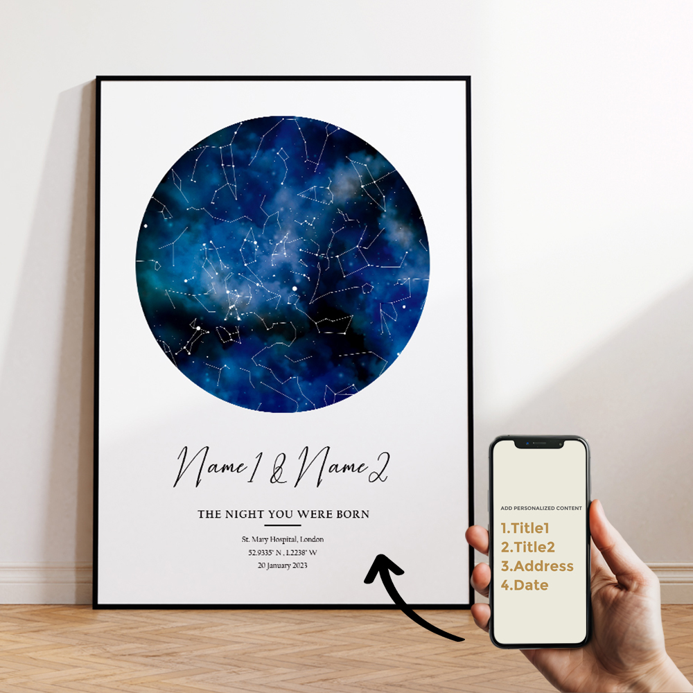 Moderno personalizado céu notu - Custom Night Sky avaliação e preço