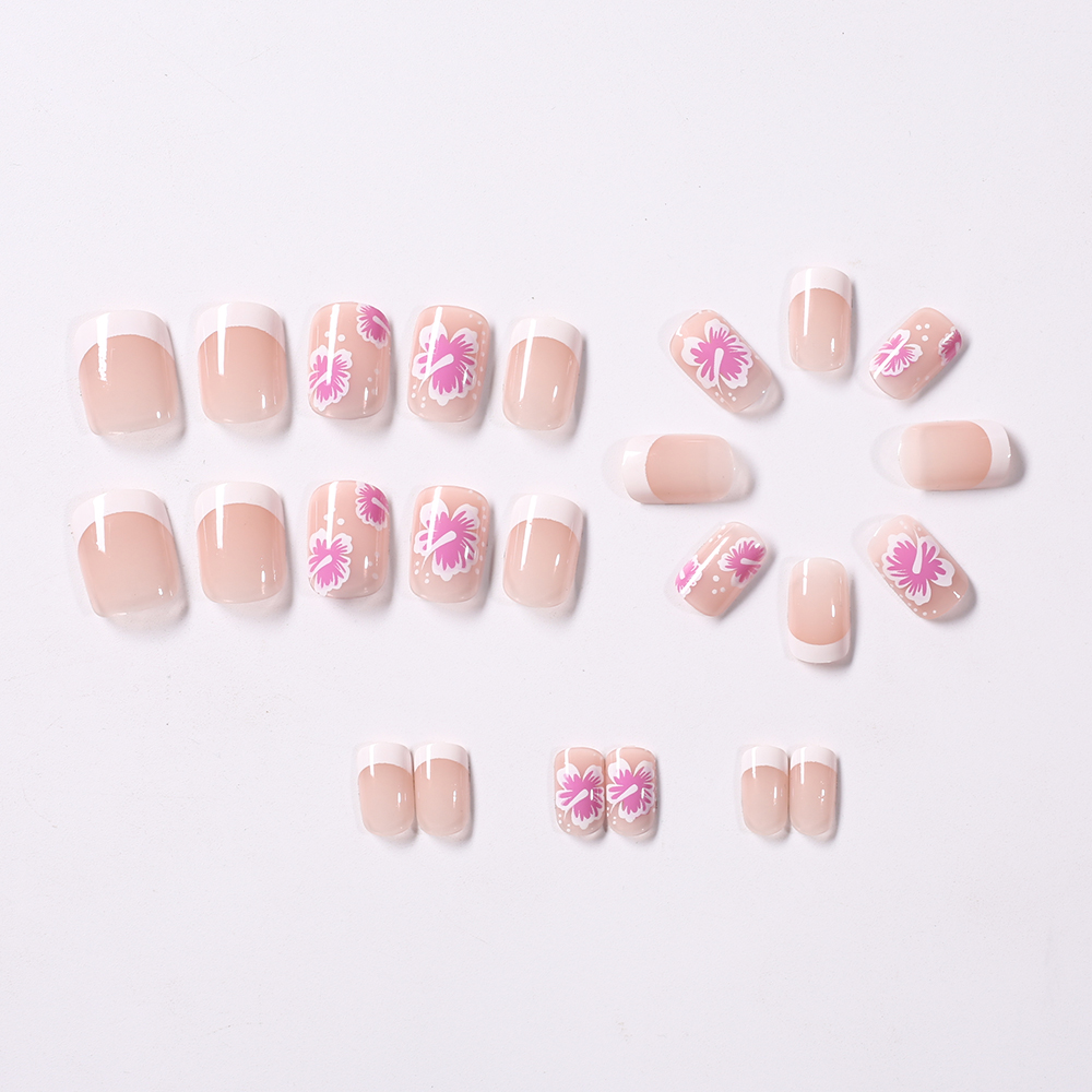 24 pçs flor francesa unhas fal - Pressed Flower Art avaliação e preço