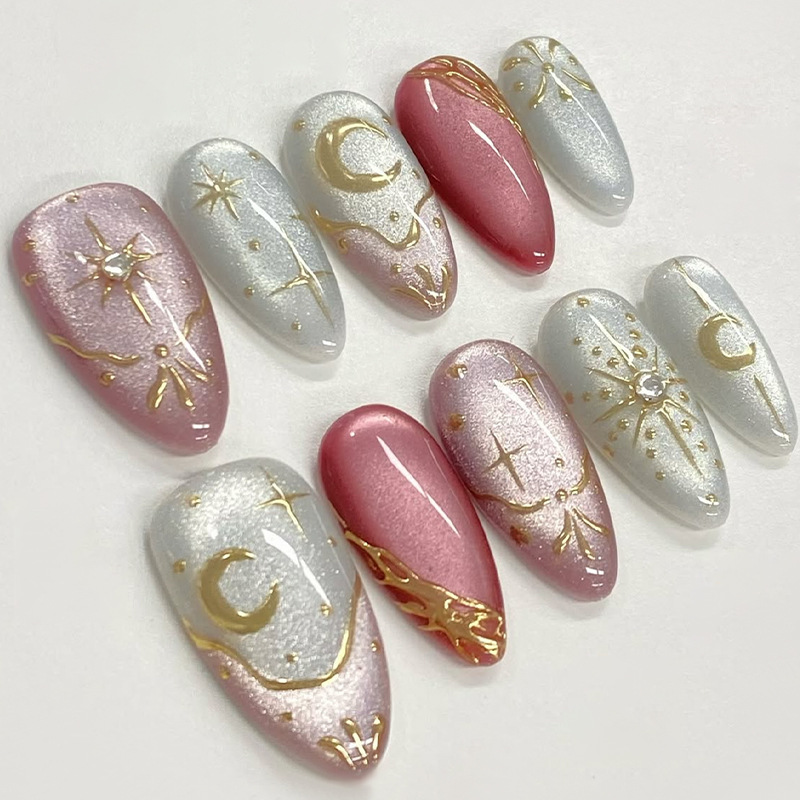24 Unidades de Unhas Postiças  - Pressed Flower Art avaliação e preço